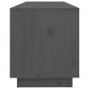 TV skříňka šedá 100 x 34 x 40 cm masivní borové dřevo 818227