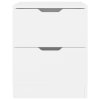 Noční stolky 2 ks bílé 40 x 40 x 50 cm kompozitní dřevo 326724