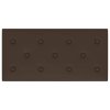 Nástěnné panely 12 ks hnědé 60 x 30 cm umělá kůže 2,16 m² 343994