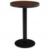 Bistro stolek tmavě hnědý 50 cm MDF