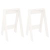 Stoličky 2 ks bílé 40x40x60 cm masivní borové dřevo 823665