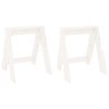 Stoličky 2 ks bílé 40 x 40 x 45 cm masivní borové dřevo 823660