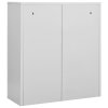 Kancelářská skříň světle šedá 90 x 40 x 102 cm ocel 336406