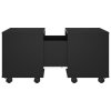 Konferenční stolek černý 60 x 60 x 38 cm kompozitní dřevo 806859
