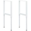 Nastavitelné rámy pracovního stolu 2 ks kov 55 x (69–95,5) cm 147932
