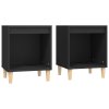 Noční stolky 2 ks černé 40x35x50 cm 821861