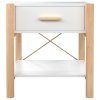 Noční stolky 2 ks bílé 42 x 38 x 45 cm kompozitní dřevo 345655