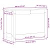Úložný box medově hnědý 60x32x45,5 cm masivní borovice 823547