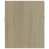 Skříňka pod umyvadlo dub sonoma 90x38,5x46 cm kompozitní dřevo 804668