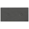 Nástěnné panely 12 ks šedé 30 x 15 cm umělá kůže 0,54 m² 343970
