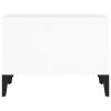Konferenční stolek bílý s leskem 60x50x36,5 cm kompozitní dřevo 821038