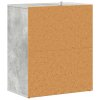 Botník betonově šedý 60 x 35 x 70 cm kompozitní dřevo 808940