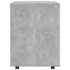 Skříňka na kolečkách betonově šedá 60x53x72 cm kompozitní dřevo 808462