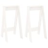 Stoličky 2 ks bílé 40 x 40 x 75 cm masivní borové dřevo 823670