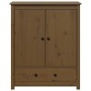 Skříň highboard medově hnědá 83x41,5x100 cm masivní borovice 823517