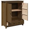 Skříň highboard medově hnědá 83x41,5x100 cm masivní borovice 823517