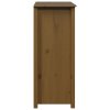 Skříň highboard medově hnědá 83x41,5x100 cm masivní borovice 823517