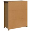 Skříň highboard medově hnědá 83x41,5x100 cm masivní borovice 823517