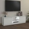 TV skříňka s LED osvětlením bílá 120 x 30 x 36 cm 804283
