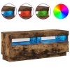 TV skříňka s LED osvětlením kouřový dub 100 x 35 x 40 cm 815720