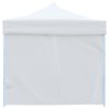 Skládací nůžkový stan s 8 bočními stěnami 3 x 9 m bílý 48874