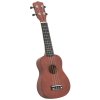 Set sopránové ukulele s obalem pro děti tmavé dřevo 21" 70145