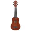 Set sopránové ukulele s obalem pro děti tmavé dřevo 21" 70145
