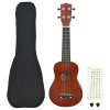 Set sopránové ukulele s obalem pro děti tmavé dřevo 21" 70145