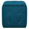 Noční stolky 2 ks modré 30 x 30 x 30 cm sametová látka 249016