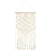 Nástěnný závěs macramé 40 x 80 cm bavlna 323998
