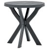 Bistro stolek antracitový Ø 70 cm plast 48798