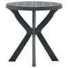Bistro stolek antracitový Ø 70 cm plast 48798