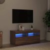 TV skříňka s LED osvětlením hnědý dub 90 x 35 x 40 cm 815677