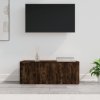TV skříňka kouřový dub 80 x 34 x 30 cm kompozitní dřevo 815498