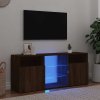 TV skříňka s LED osvětlením hnědý dub 120 x 30 x 50 cm 815716