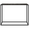 Konzolový stolek černý 100 x 35 x 75 cm tvrzené sklo 322814