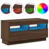 TV skříňka s LED osvětlením hnědý dub 80 x 35 x 40 cm 815725