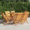 Skládací zahradní židle 6 ks 61x67x90 cm masivní teakové dřevo 3155056