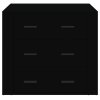 Příborník černý 80x33x70 cm kompozitní dřevo 816577
