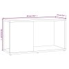 TV skříňka kouřový dub 60 x 24 x 32 cm kompozitní dřevo 816029