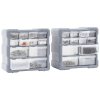 Organizéry s 12 zásuvkami 2 ks 26,5 x 16 x 26 cm 147582