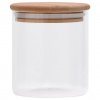 Skleněné dózy s bambusovým víčkem 6 ks 600 ml 150694