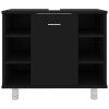 Koupelnová skříňka černá 60 x 32 x 53,5 cm kompozitní dřevo 802634