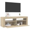 TV skříňka s LED osvětlením dub sonoma 120 x 35 x 40 cm 804313