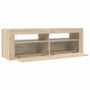 TV skříňka s LED osvětlením dub sonoma 120 x 35 x 40 cm 804313