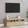TV skříňky s LED osvětlením 2 ks dub sonoma 60 x 35 x 40 cm 804416
