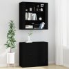 Skříň highboard černá kompozitní dřevo 3185392
