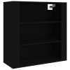 Skříň highboard černá kompozitní dřevo 3185392