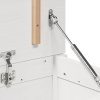 Úložný box bílá 110 x 50 x 45,5 cm masivní borové dřevo 823540