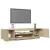 TV skříňka s LED osvětlením dub sonoma 160 x 35 x 40 cm 804430